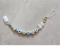 Baby Panda Névre szóló cumilánc - Mosómedve - krémszínű