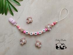 Baby Panda Névre szóló cumilánc - Nyuszilány