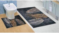 BellaTEX Килимче за баня и тоалетна Перо 3D Bellatex Bellatex | Cheren | Home | UNI