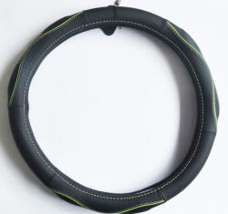  Valódi bőr kormányvédő SPORT KV-5057A - BLACK GREEN (HD-5057A)