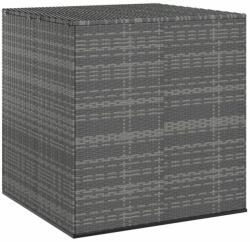  Кутия за градински възглавници PE ратан 100x97, 5x104 см сива