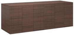  Кутия за градински възглавници PE ратан 291x100, 5x104 см кафява