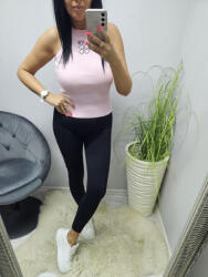 Norafashion Nagyon csinos sportos trikó (púder rózsaszín) (571484)