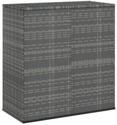  Кутия за градински възглавници PE ратан 100x49x103, 5 см сива