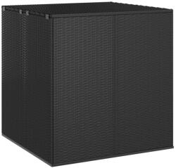  Кутия за градински възглавници PE Ратан 100x97, 5x104 см черна