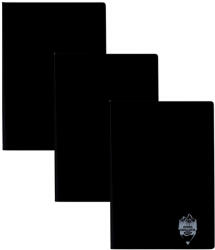 DACO Set 3 x Caiet Daco A5, 48 file, 70g/mp, matematica, coperta plastic, Negru (CT549AR/NEGRU-3BUC/SET)