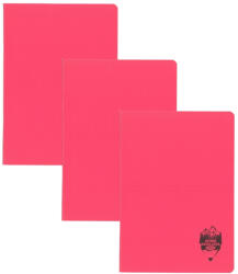 DACO Set 3 x Caiet Daco A5, 48 file, 70g/mp, matematica, coperta plastic, Roz (CT549AR/ROZ-3BUC/SET)