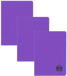 DACO Set 3 x Caiet Daco A5, 48 file, 70g/mp, matematica, coperta plastic, Mov (CT549AR/MOV-3BUC/SET)
