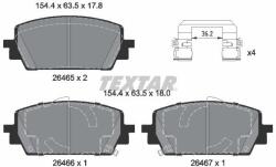 TEXTAR set placute frana, frana disc TEXTAR Q+ 2646501 (2646501)
