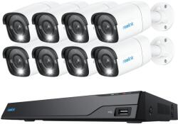 Reolink biztonsági kamerakészlet NVS16-12MB8, RLK16-1200B8, 12MP, 8x kamera, 4TB (6975253986743)