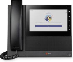 HP Poly CCX 600 Business Media Phone for Microsoft Teams and PoE-enabled IP telefon Fekete LCD Wi-Fi (82Z84AA) (82Z84AA)