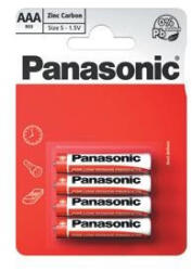 Panasonic cink-szén akkumulátorok vörös cink R03RZ / 4BP EU AAA 1, 5V (buborékfólia 4db) (330021,01)