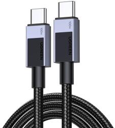 UGREEN L512 Adatkábel Type-C - Type-C, Cipőfűző, Sötétszürke
