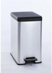 Keter Pedálos szemetes, 25 l, CURVER "Slim Bin", fekete-ezüst (UCPESB25) - fiorex