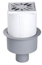 Styron STY-600-50-es padlószifon, függőleges csatlakozással, 50-es elfolyással + STY-505-100 (STY-1004)