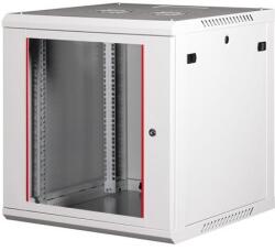 Lande PROlineB 600x600 lapraszerelt 12U 19" fali rack szekrény szürke (LN-WB-12U6060-LG-F) - techsend