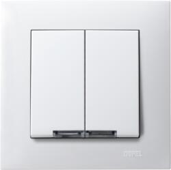 OSPEL SZAFIR Comutator iluminat 10AX, IP20, alb (5728)