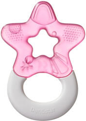 Dentistar Cooling Teether, hűsítő rágóka 3 hónapos kortól, rózsaszín