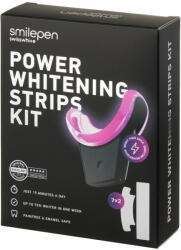 Smilepen Power Whitening Strips Kit, hétnapos intenzív fehérítő kezelés LED gyorsítóval