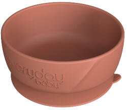 Everyday Baby szilikon tál tapadókoronggal, Natúr piros