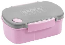 DERFORM BackUp uzsonnás doboz - csatos rózsaszín (SB7B36)