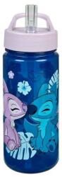 Scooli Stitch szívószálas kulacs 500 ml - Flower (STLO9913)
