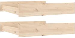 vidaXL 2 db tömör fenyőfa ágyneműtartó fiók 814974 (814974)