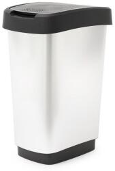 Rotho Twist metalic hulladék tároló 50 L - ezüst (1167710264)
