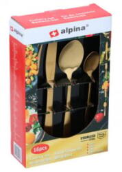 Alpina , Evőeszköz Készlet, Arany 16db (33254647) (33254647)