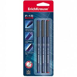 ErichKrause ErichKrause® F-15 Tűfilc, 3 Szín, 0.6 mm, Blisztercsomagolásban (EK37176)