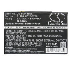 Cameron Sino Li-Polymer akku (3.73V/8820mAh, Apple 6712-6700 kompatibilis) FEKETE Apple IPAD Air (CS-IPA148SL) (CS-IPA148SL)