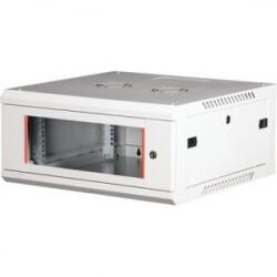 Lande PROlineB 600x600 lapraszerelt 4U 19' fali rack szekrény szürke (LN-WB-04U6060-LG-F) (LN-WB-04U6060-LG-F)