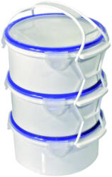  Műanyag 3 részes ételhordó készlet 3x1, 5L