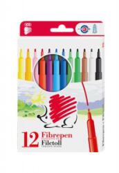 ICO Filctoll készlet, 1 mm, 'Süni 300', 12 különböző szín (TIC30012V) (TIC30012V)