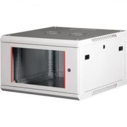 Lande PROlineB 600x600 lapraszerelt 6U 19' fali rack szekrény szürke (LN-WB-06U6060-LG-F) (LN-WB-06U6060-LG-F)