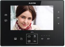ELECTRA Videointerfon de interior Electra VTE. 7S133. ELBTL, 100 fotografii, tastatura touch iluminata, 5 melodii apel, aparent , negru (VTE.7S133.ELBTL)