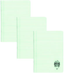DACO Set 3 x Caiet Daco A4, 60 file, 70g/mp, dictando, coperta plastic, Verde pastel (CT461DR/VERDEPASTEL-3BUC/SET)