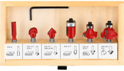 TOYA Felsőmaró készlet 6 részes 6 mm