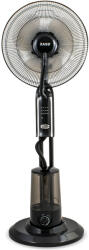 ZASS Ventilátor távirányítóval és vízpermettel Zass ZMF 02 Fekete szuperfinom permettel 320 ml/h, Teljesítmény 75W, 3, 2L tartálykapacitás, 3 sebesség