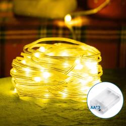 Aigostar - LED гирлянд 100xLED/3xAA 10, 3m топла бяла (AI1325)