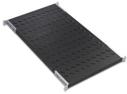 Lande LN-RAF-SBT-D800-BL-UNV 19" 570 mm mély 4 ponton rögzíthető fekete polc (LN-RAF-SBT-D800-BL-UNV) - pcx