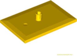 LEGO® Alkatrészek (Pick a Brick) Sárga 4x6 Vonat Alaplap Tetején Csatlakozóval 6051861 (6051861)