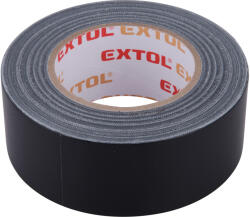 EXTOL ragasztószalag textiles, fekete, 50mmx50m (hobby szalag / duckt tape)