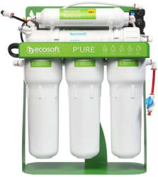 Ecosoft P’URE Balance tartályos fordított ozmózisos víztisztító nyomásfokozó pumpával, visszasózóval-RO 6
