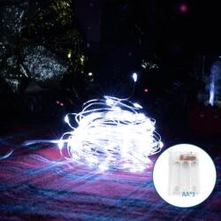 Aigostar - LED гирлянда 100xLED/3xAA 10, 3m студено бяла (AI1306)