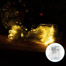 Aigostar LED външен коледен гирлянд 100 LED, 8 функции, 3xAA, IP44, топло бяло (AI1319)