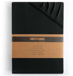  Lepedő AMBER fekete dzsörzé 140-160x200 DecoKing