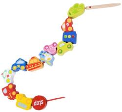 Teddies Jucărie din lemn cu vehicule de transport 13 buc (TD00512133)
