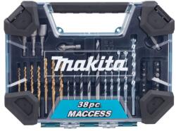 Makita fúró- és tartozékkészlet 38 részes műanyag kofferben E-22573 (E-22573)