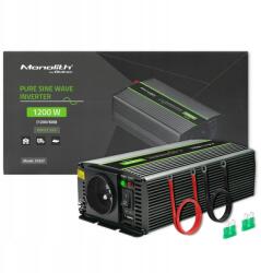 Qoltec Feszültség átalakító Qoltec 600W 1200W 24V 230V tiszta szinusz lakóautó jacht